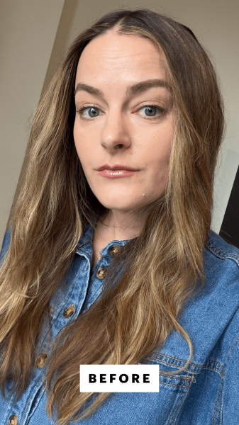 Paynch before applying the Oribe Dry Texturizing Spray